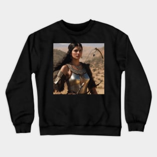 Ancient Turkish Woman Warrior  (ABAKAY) Crewneck Sweatshirt